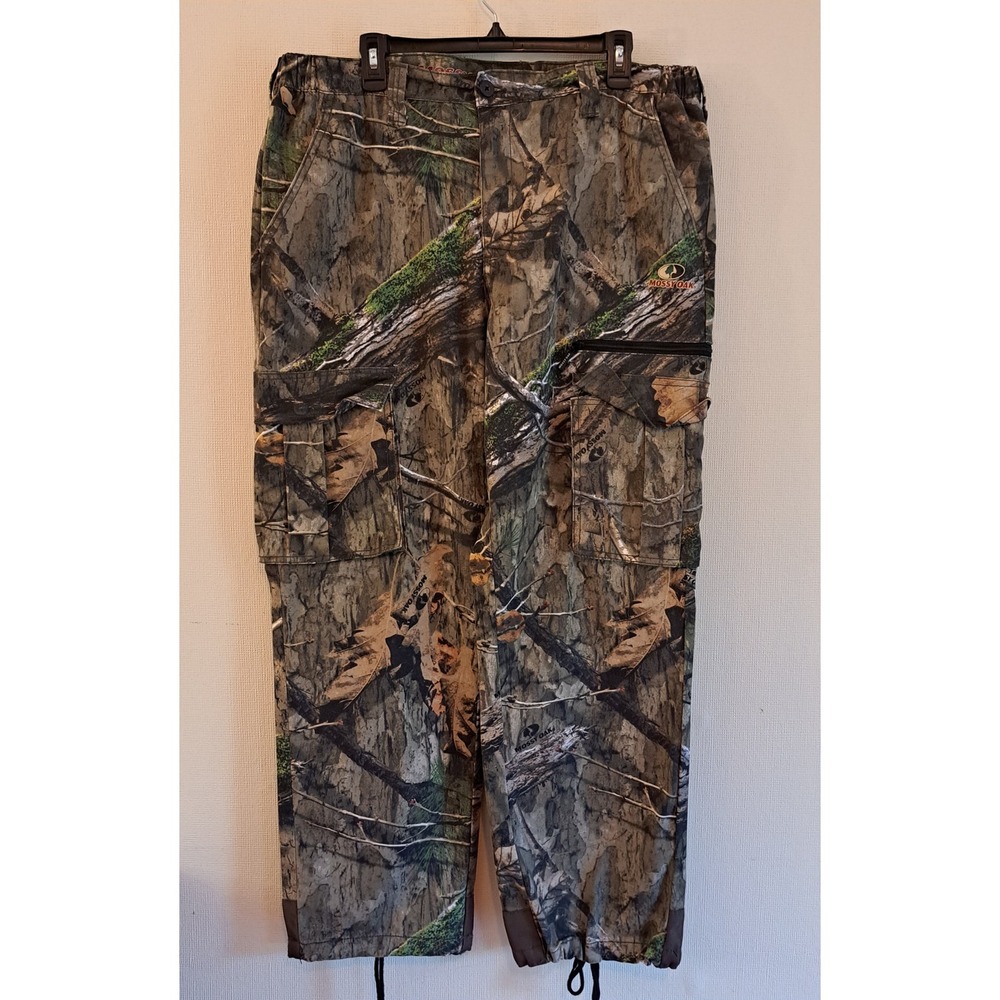 Mossy Oak Cargo Pants Mens L 36-38 Camo Excellent Break-Up Country